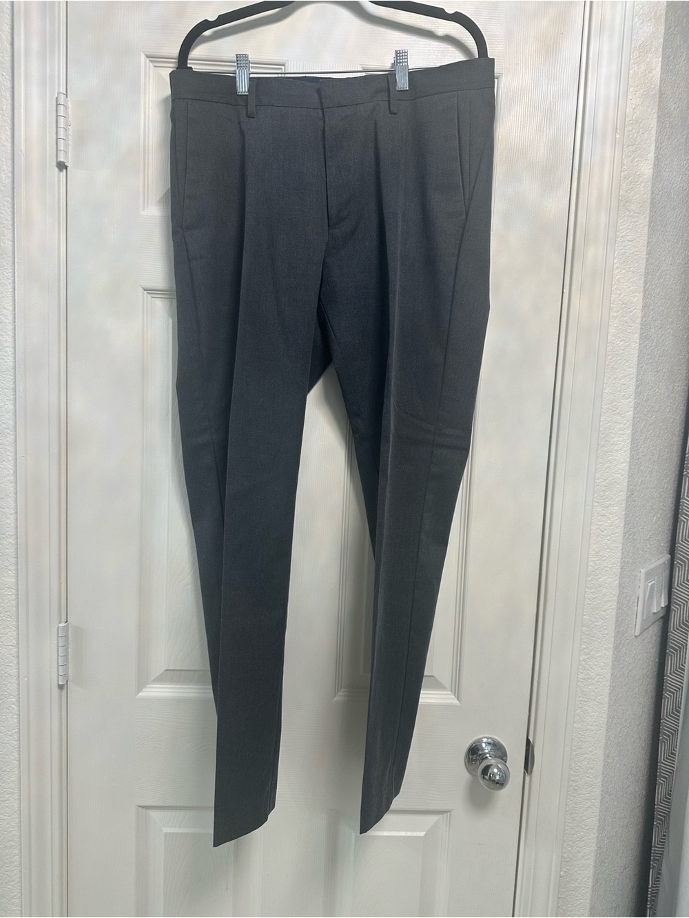 Banana Republic Non-Iron Tailored Slim Fit Dress Pants Gray 33x30